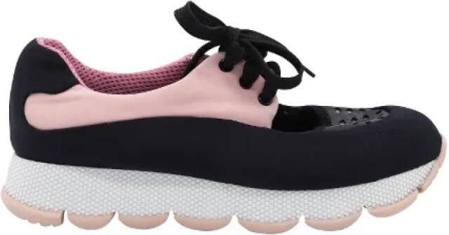 Prada Vintage Pre-owned Leather sneakers Pink Dames