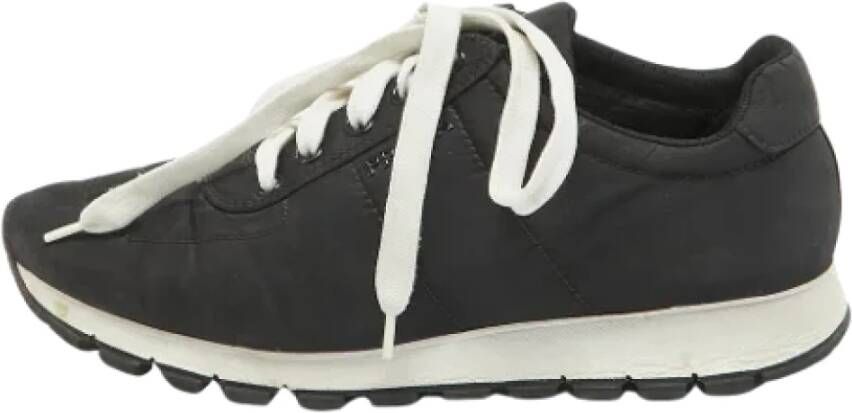 Prada Vintage Pre-owned Nylon sneakers Black Dames