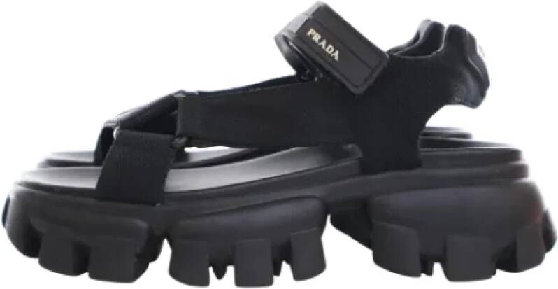 Prada Vintage Pre-owned Plastic sandals Black Dames