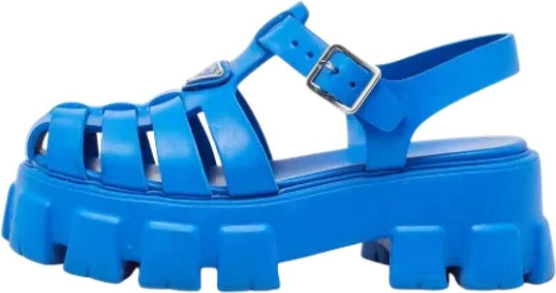 Prada Vintage Pre-owned Rubber sandals Blue Dames