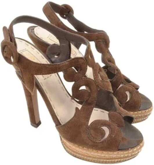 Prada Vintage Pre-owned Sandalen Brown Dames