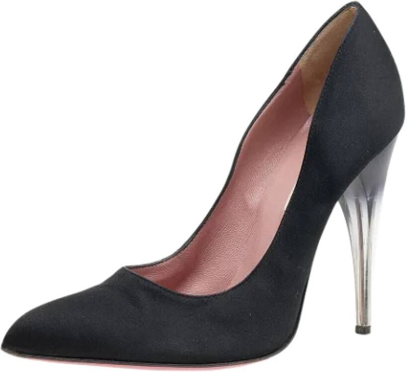 Prada Vintage Pre-owned Satin heels Black Dames