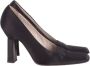 Prada Vintage Pre-owned Satin heels Black Dames - Thumbnail 1