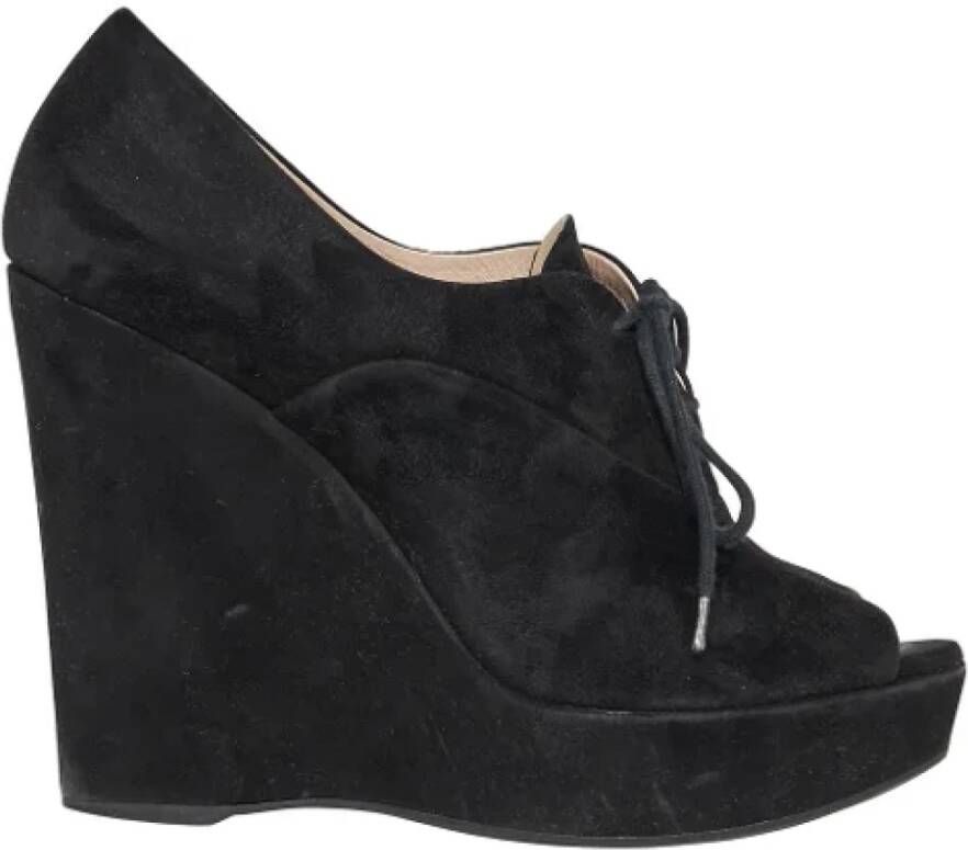 Prada Vintage Pre-owned Suede boots Black Dames