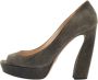 Prada Vintage Pre-owned Suede heels Gray Dames - Thumbnail 1