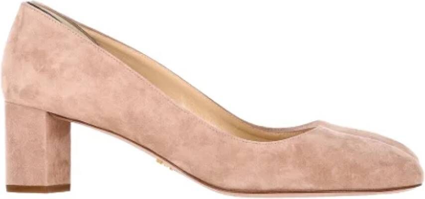 Prada Vintage Pre-owned Suede heels Pink Dames