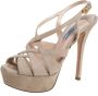 Prada Vintage Pre-owned Suede sandals Beige Dames - Thumbnail 1