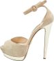 Prada Vintage Pre-owned Suede sandals Beige Dames - Thumbnail 1