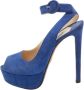 Prada Vintage Pre-owned Suede sandals Blue Dames - Thumbnail 1