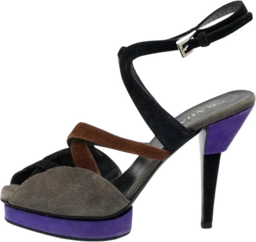 Prada Vintage Pre-owned Suede sandals Multicolor Dames