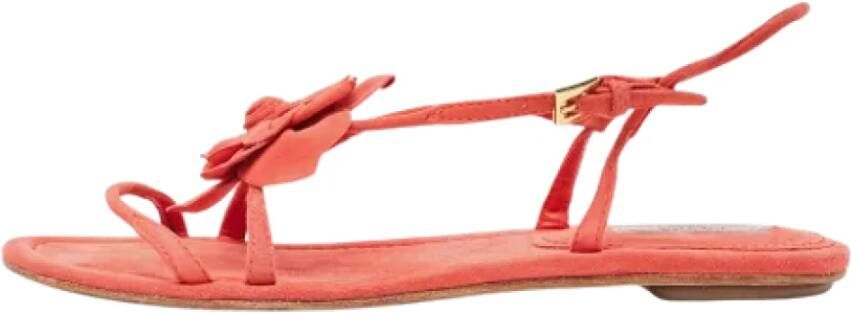 Prada Vintage Pre-owned Suede sandals Pink Dames