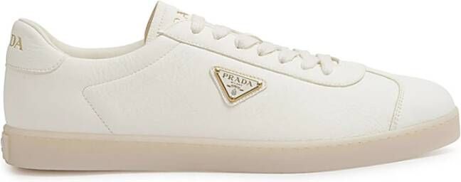 Prada Witte Veterschoenen Moderne Stijl White Heren