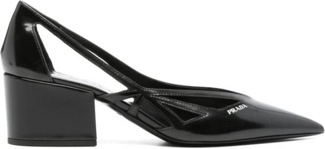 Prada Zwarte hoge hakken met uitsparingen Black Dames