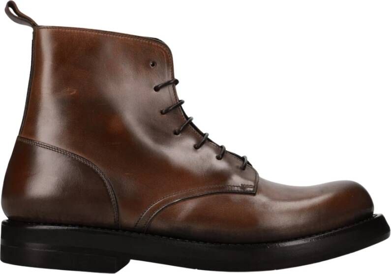 Premiata 32201A Caidan enkellaarzen van kalfsleer Brown Heren