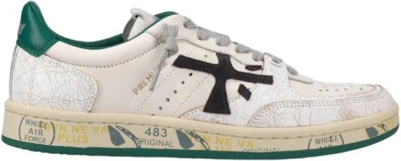 Premiata Groene Sneakers met Witte Details Multicolor