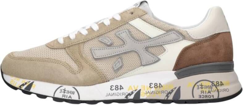 Premiata Beige Mick Sneakers met Uniek Design Beige Heren