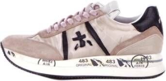 Premiata Beige Sneakers met Logo Detail Beige Dames