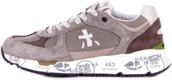 Premiata Beige Sneakers met Logo Detail Beige Heren