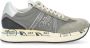 Premiata Beige Stof en Suède Sneaker Gray Dames - Thumbnail 1