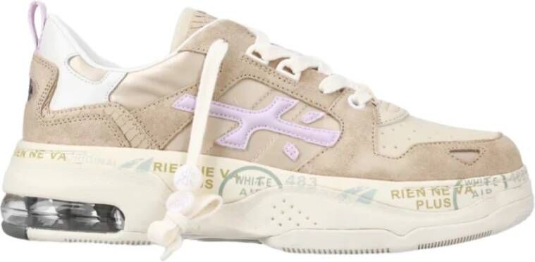 Premiata Beige Suede Sneakers Draked 367 Beige Dames