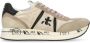 Premiata Beige Wit Leren Tech Sneakers Vrouw Beige Dames - Thumbnail 1