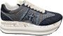 Premiata Beth Sneaker Denim Blauw Blue Dames - Thumbnail 1