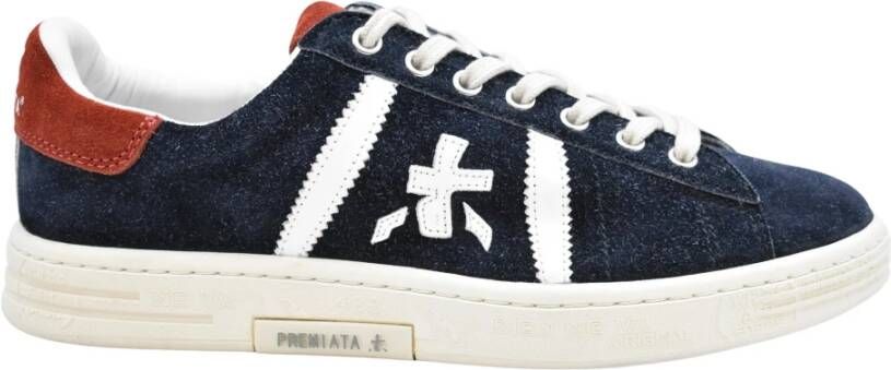 Premiata Blauw Rood Veterschoenen Heren Blue Heren