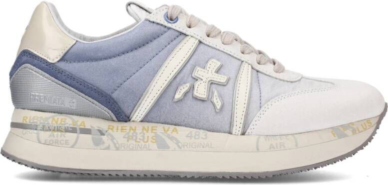 Premiata Blauw Wit Sneaker Conny Model Multicolor Dames