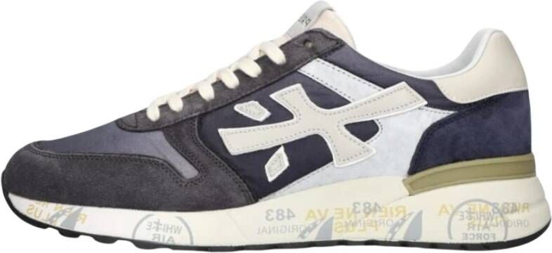 Premiata Blauwe Mick Sneakers met Kwaliteitsmaterialen Multicolor Heren