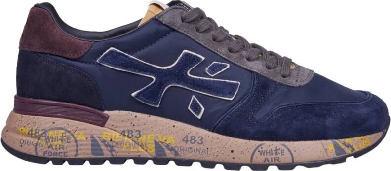 Premiata Stijlvolle Sneakers voor Mannen Blue Heren