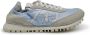 Premiata Blauwe Platte Schoenen met Paneeldesign Blue Dames - Thumbnail 1