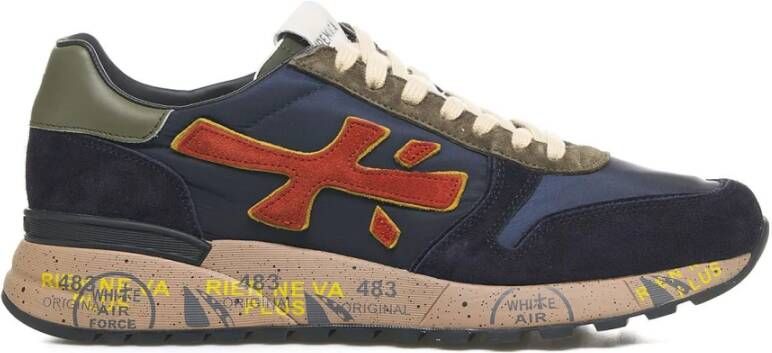 Premiata Blauwe Sneakers Aw24 Blue Heren