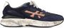 Premiata Navy Blauwe Sneakers met Oranje Details Blue Heren - Thumbnail 19