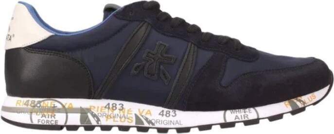 Premiata Blauwe Suède Sneakers Eric Blue Heren