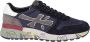 Premiata Blauwe Technische Stof en Suède Sneakers Blue Heren - Thumbnail 1