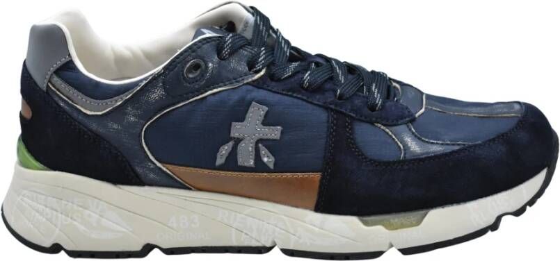 Premiata Blauwe Veterschoenen Blue Heren