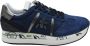 Premiata Blauwe Veterschoenen Elegante Stijl Blue Dames - Thumbnail 1