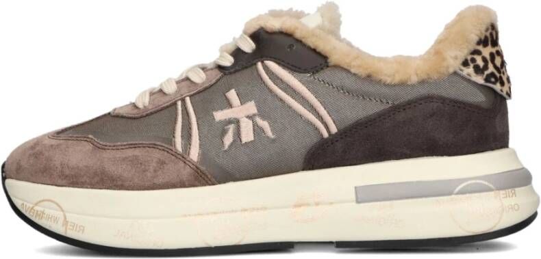 PREMIATA Lage Sneakers Dames Cassie Maat: 36 Materiaal: Suède Kleur: Bruin