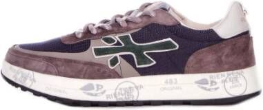 Premiata Bruine Sneakers met Logo Detail Brown Heren