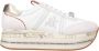 Premiata Witte platte schoenen met inzetontwerp White Dames - Thumbnail 22