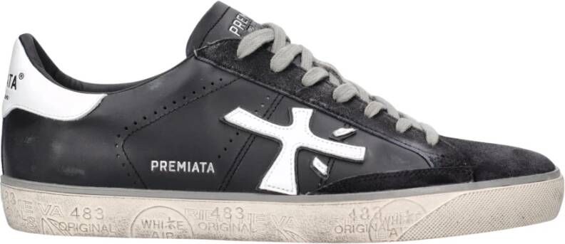 Premiata Zwarte Sneakers voor Mannen Aw24 Black Heren