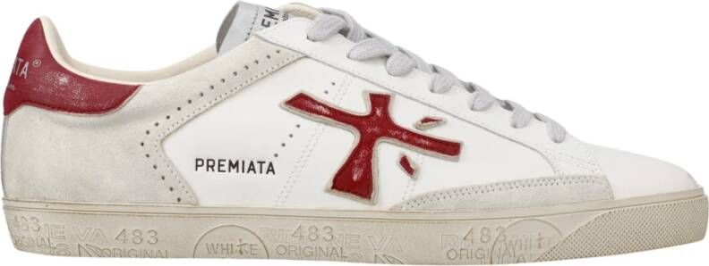 Premiata Casual Sneakers voor Mannen White Heren