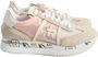 Premiata Conny 6245 Canvas en Suède Dames Sneakers Pink Dames - Thumbnail 1