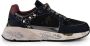 Premiata Denim Sneakers met dierenprintdetails Blue Dames - Thumbnail 1