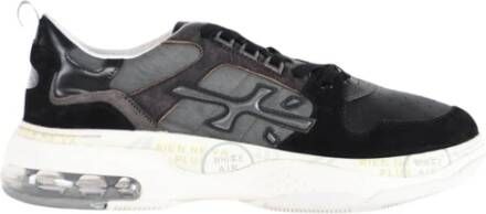 Premiata Drake Leren Sneakers Zwart Heren