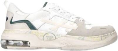 Premiata Drake Witte Leren Sneakers Multicolor Dames