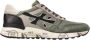 Premiata Groene Nylon Suède Mick Sneakers Gray Heren - Thumbnail 11