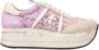 Premiata Gaatjesvetersneakers met platformszool Pink Dames - Thumbnail 2