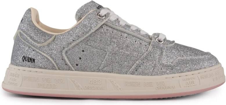 Premiata Glitter Dames Sneakers Zilver Gray Dames