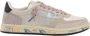 Premiata Leren Sneakers met Gebarsten Leren Bovenwerk Beige Dames - Thumbnail 4